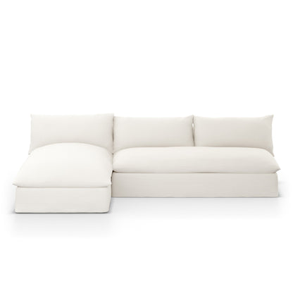 Grant Outdoor 2-Piece Sectional in Faye Cream