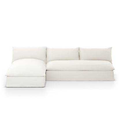 Grant Outdoor 2-Piece Sectional in Faye Cream
