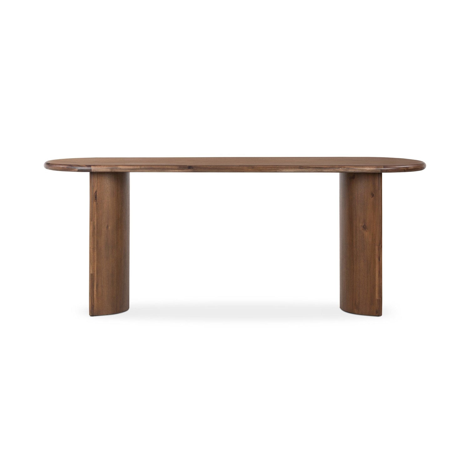 Paden Large Console Table in Seasoned Brown Acacia