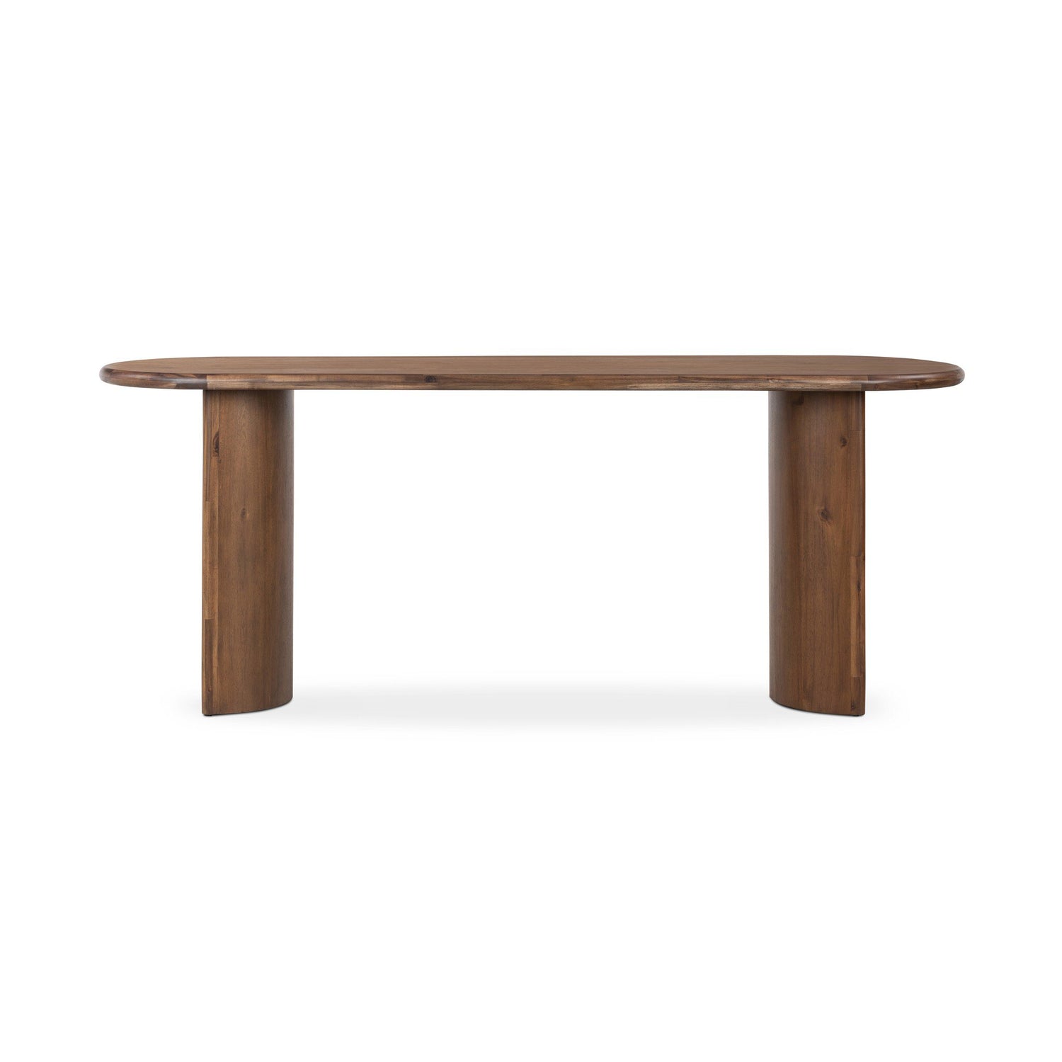 Paden Large Console Table in Seasoned Brown Acacia