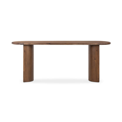 Paden Large Console Table in Seasoned Brown Acacia