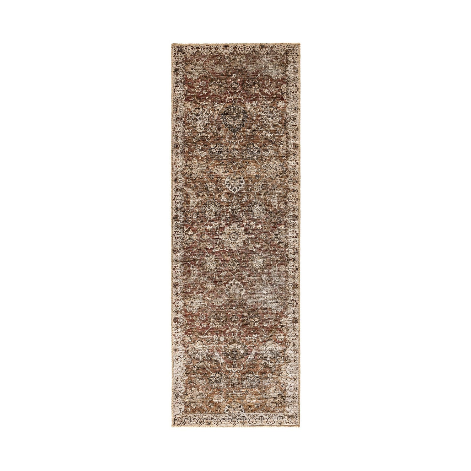 Zari Rug in Zari Rust, Runner-2.5&