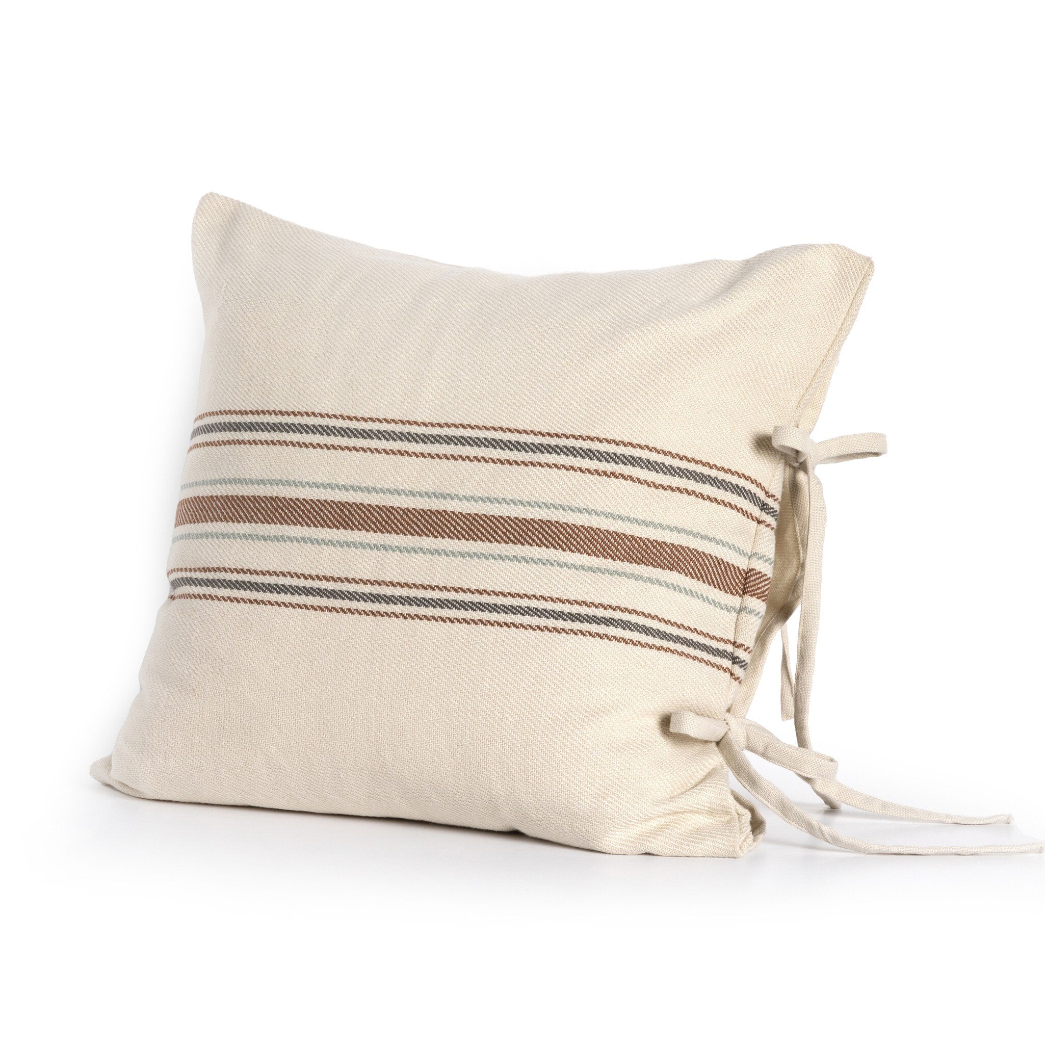 Dashel Center Stripe Outdoor Pillow in Center Gold Stripe