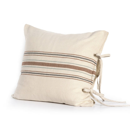 Dashel Center Stripe Outdoor Pillow in Center Gold Stripe