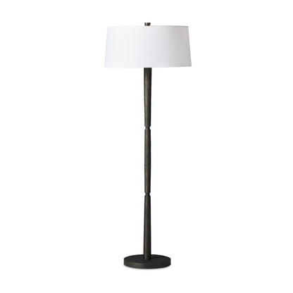 Fernando Floor Lamp in Forged Black Aluminum