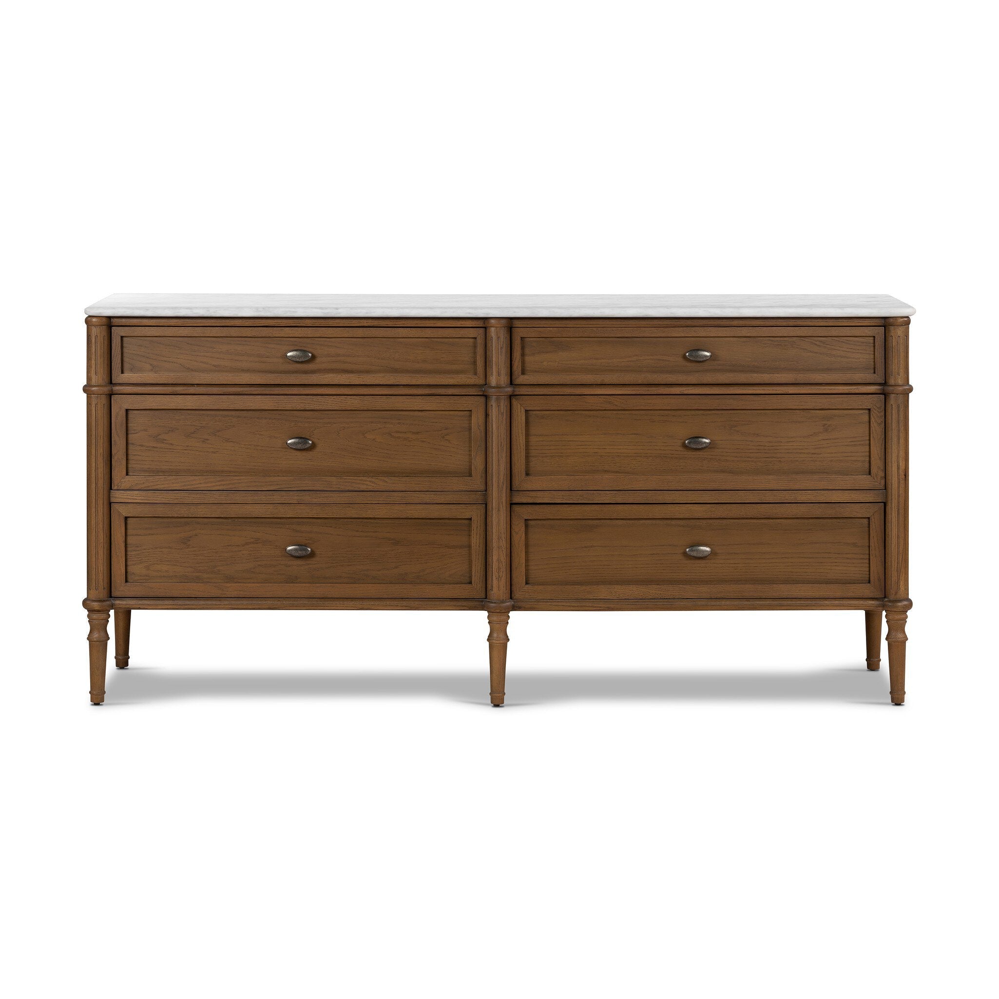 Toulouse 6 Drawer Dresser in Toasted Oak