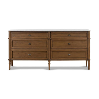 Toulouse 6 Drawer Dresser in Toasted Oak