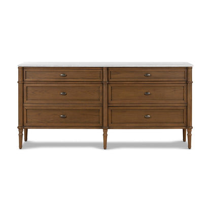 Toulouse 6 Drawer Dresser in Toasted Oak