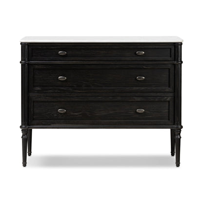 Toulouse Chest in Distressed Black