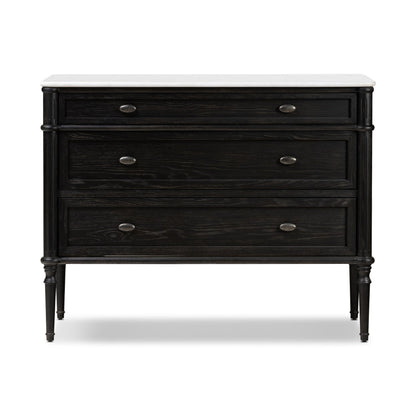 Toulouse Chest in Distressed Black