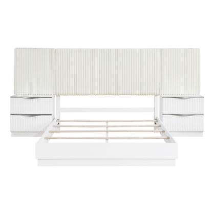 2384K-1EK*WB 5pc Set Eastern King Wall Bed (EK+2NS+2NS-P) - 2384K-1EK*WB
