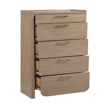 Riley Light Brown Upholstered Bedroom Set from Homelegance - Luna Furniture