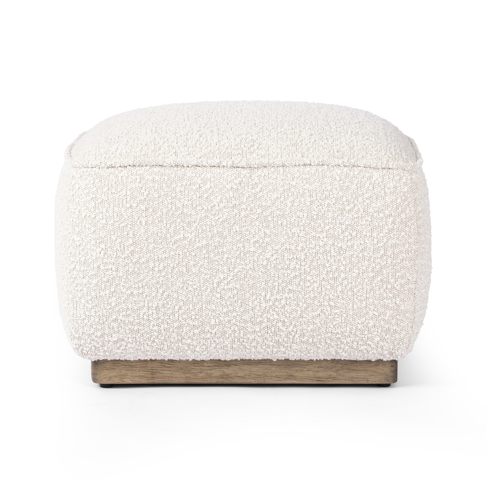 Sinclair Square Ottoman-21" in Knoll Natural