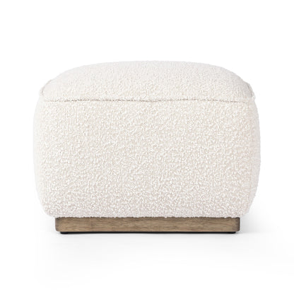 Sinclair Square Ottoman-21" in Knoll Natural