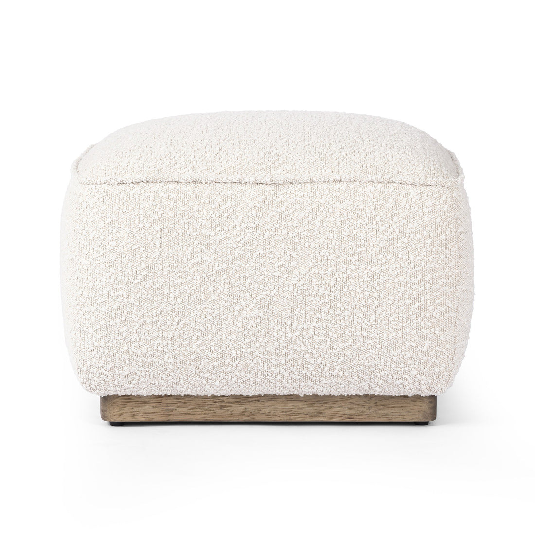Sinclair Square Ottoman-21" in Knoll Natural