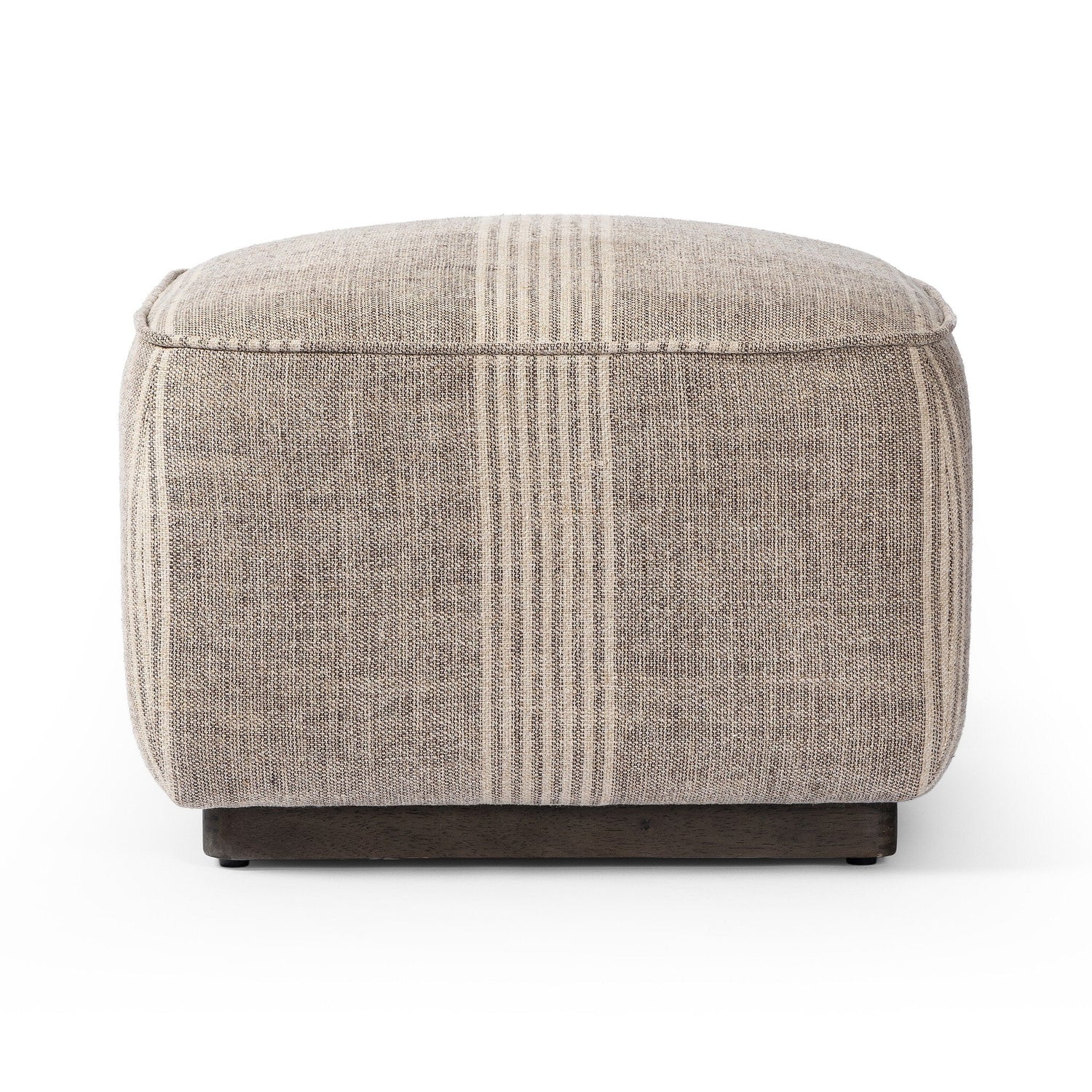 Sinclair Square Ottoman-21" in Manchester Flint