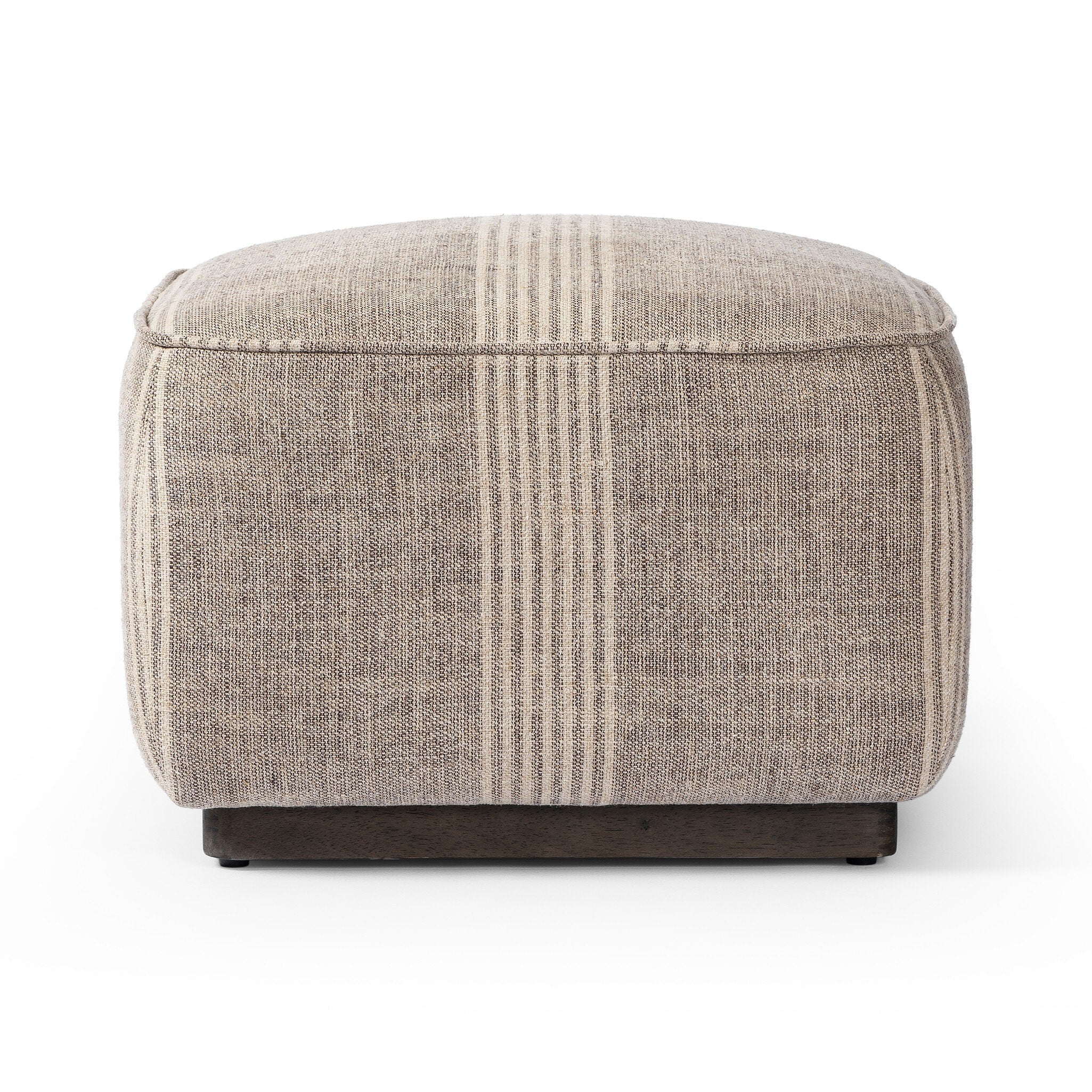 Sinclair Square Ottoman-21" in Manchester Flint