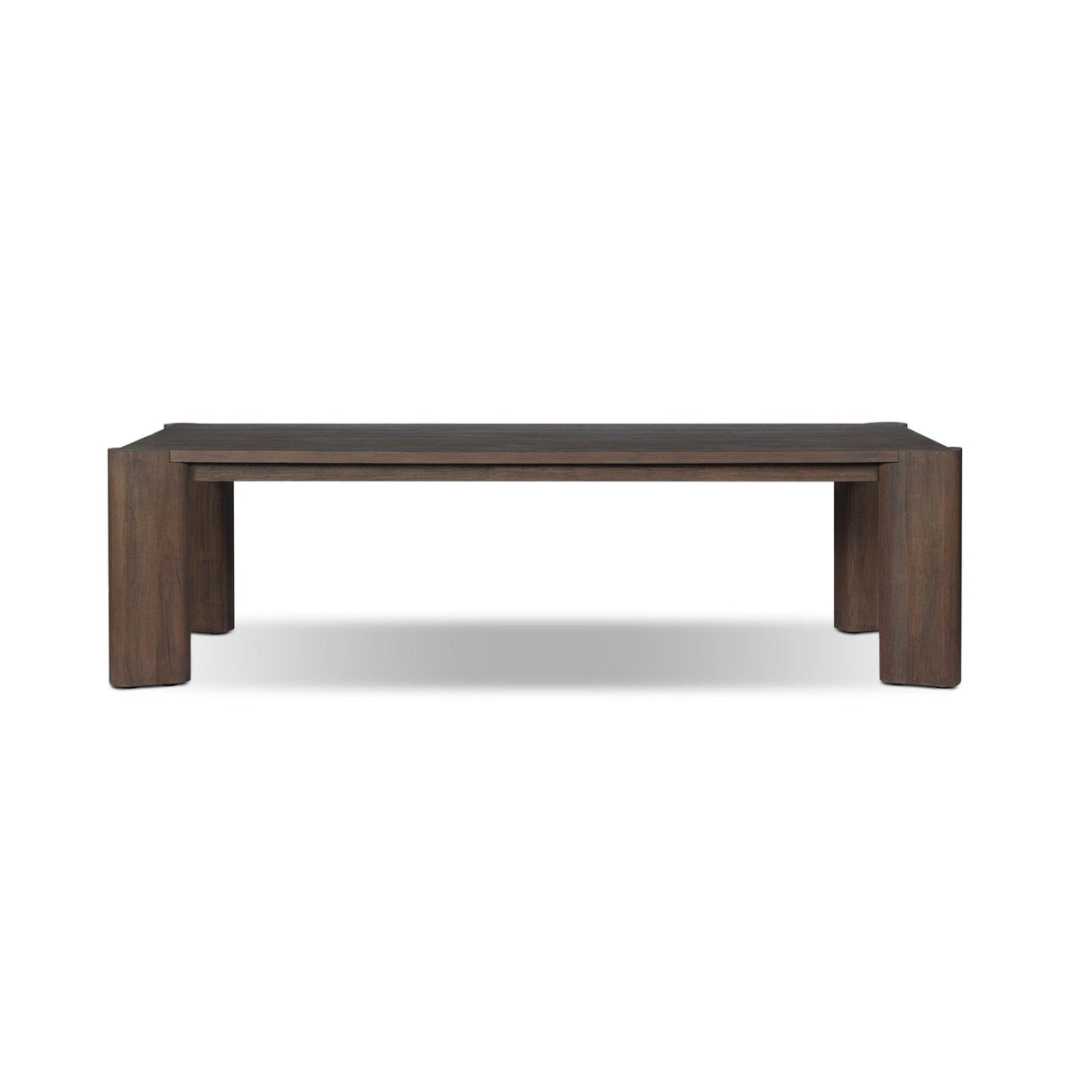 Soho Outdoor Dining Table in Stained Saddle Brown
