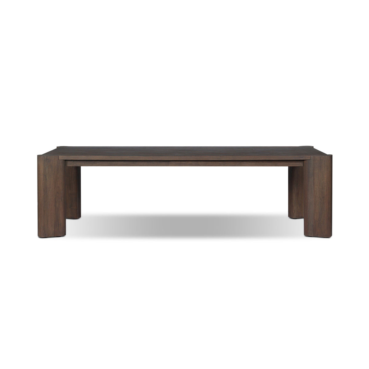 Soho Outdoor Dining Table in Stained Saddle Brown