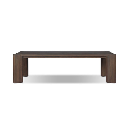 Soho Outdoor Dining Table in Stained Saddle Brown