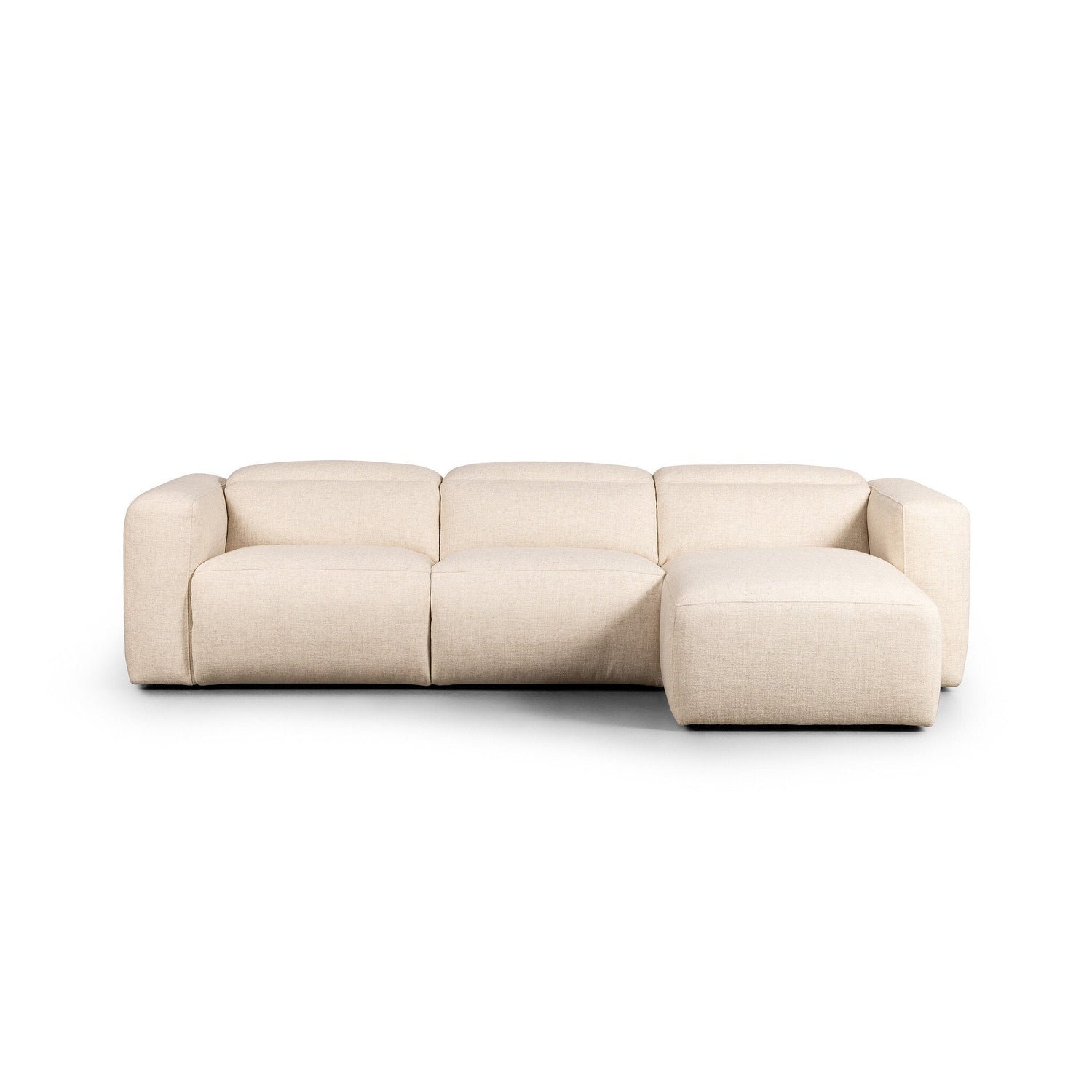 Radley Power Recliner 3-Piece Sectional W/ Chaise in Antigo Natural