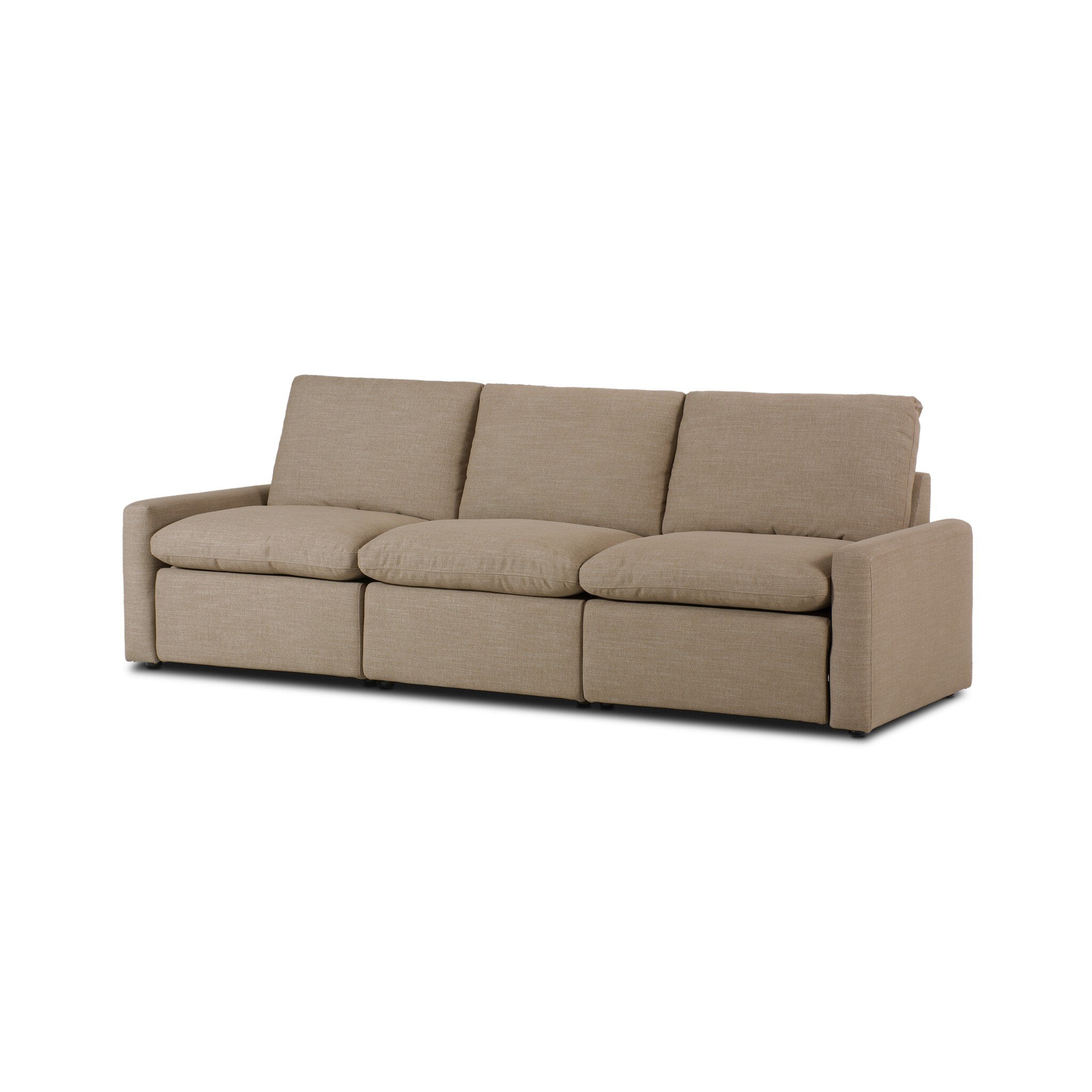 Tillery Power Recliner 3-Piece Sectional in Crypton Nomad Taupe