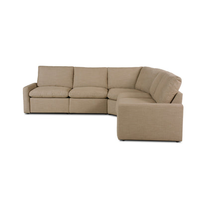 Tillery Power Recliner 5-Piece Sectional in Crypton Nomad Taupe