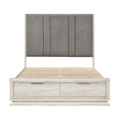 2391-1* (3) Queen Platform Bed with Footboard Storage - 2391-1*