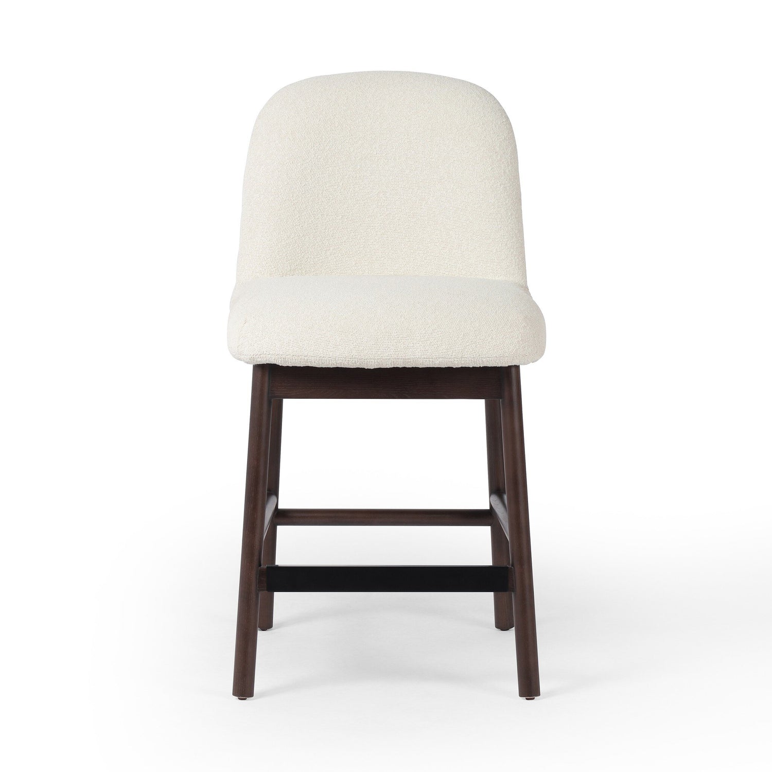 Sora Armless Bar + Counter Stool in FIQA Boucle Cream