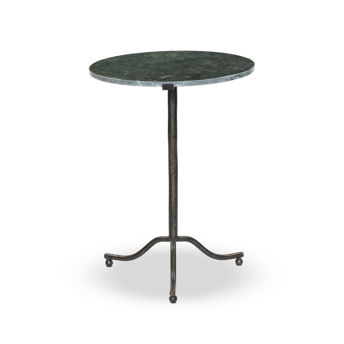 Sophie End Table in Hunter Green Marble