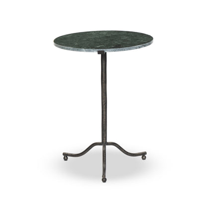 Sophie End Table in Hunter Green Marble