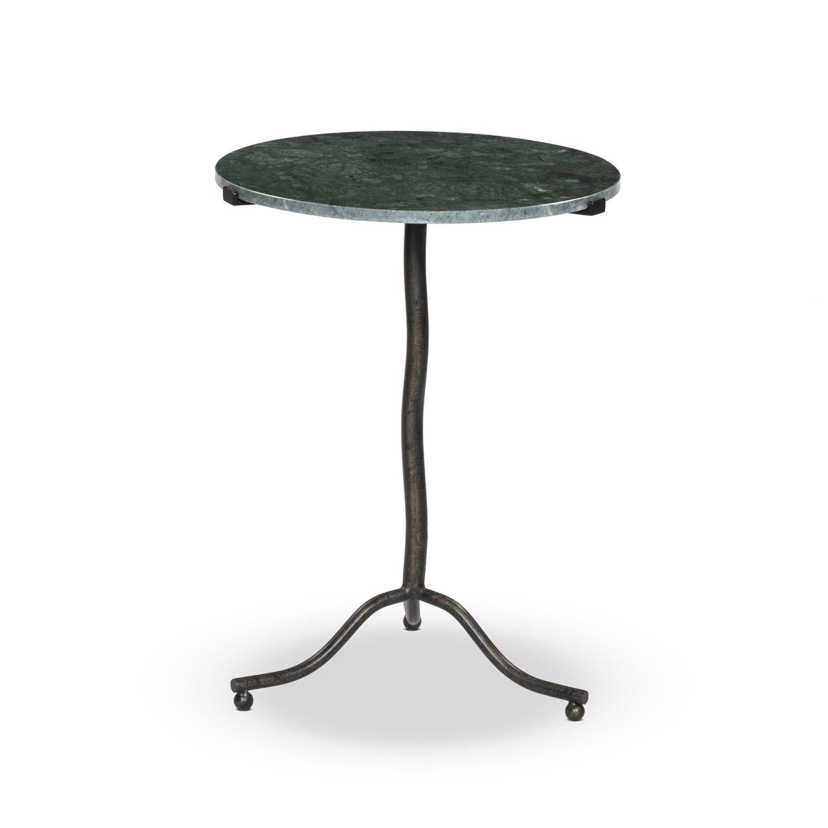 Sophie End Table in Hunter Green Marble