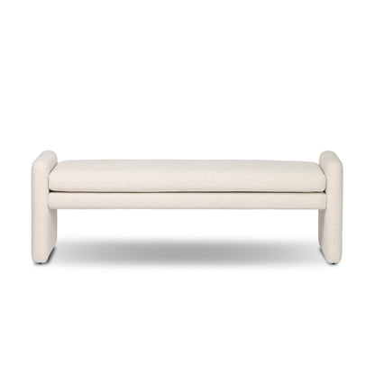 Serena Accent Bench in Crypton Nomad Snow