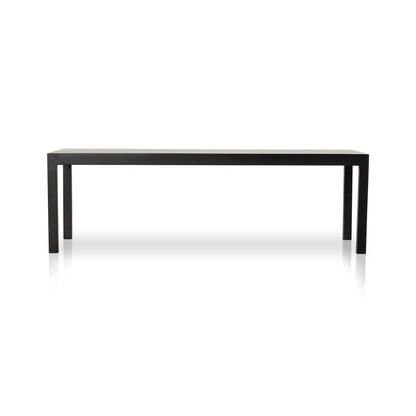 Isador Dining Table in Black Wash Poplar