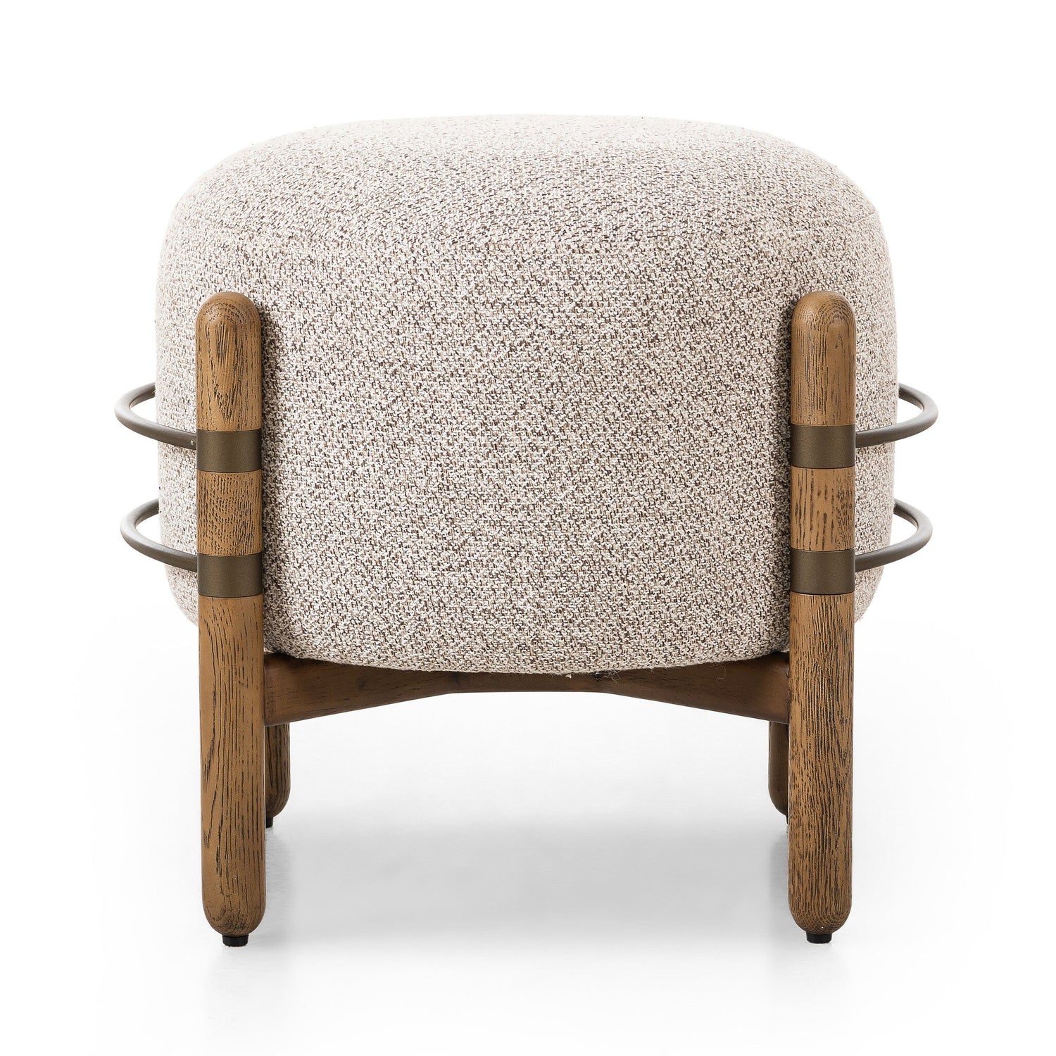 Enfield Ottoman in Astor Stone