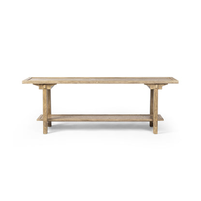 Trinity Console Table in Distressed Light Oak