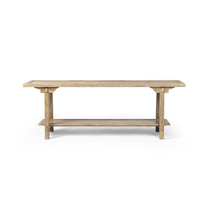 Trinity Console Table in Distressed Light Oak
