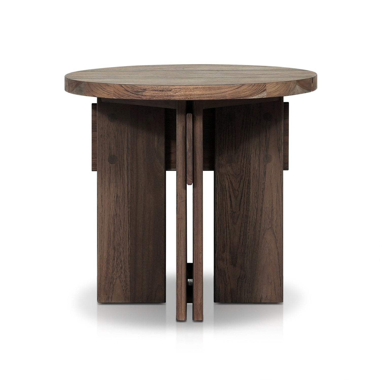 Railay Outdoor End Table in Stained Toasted Brown-FSC