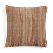Handwoven Stripe Wool Pillow in Natural Wool