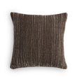 Handwoven Stripe Wool Pillow in Grey Wool