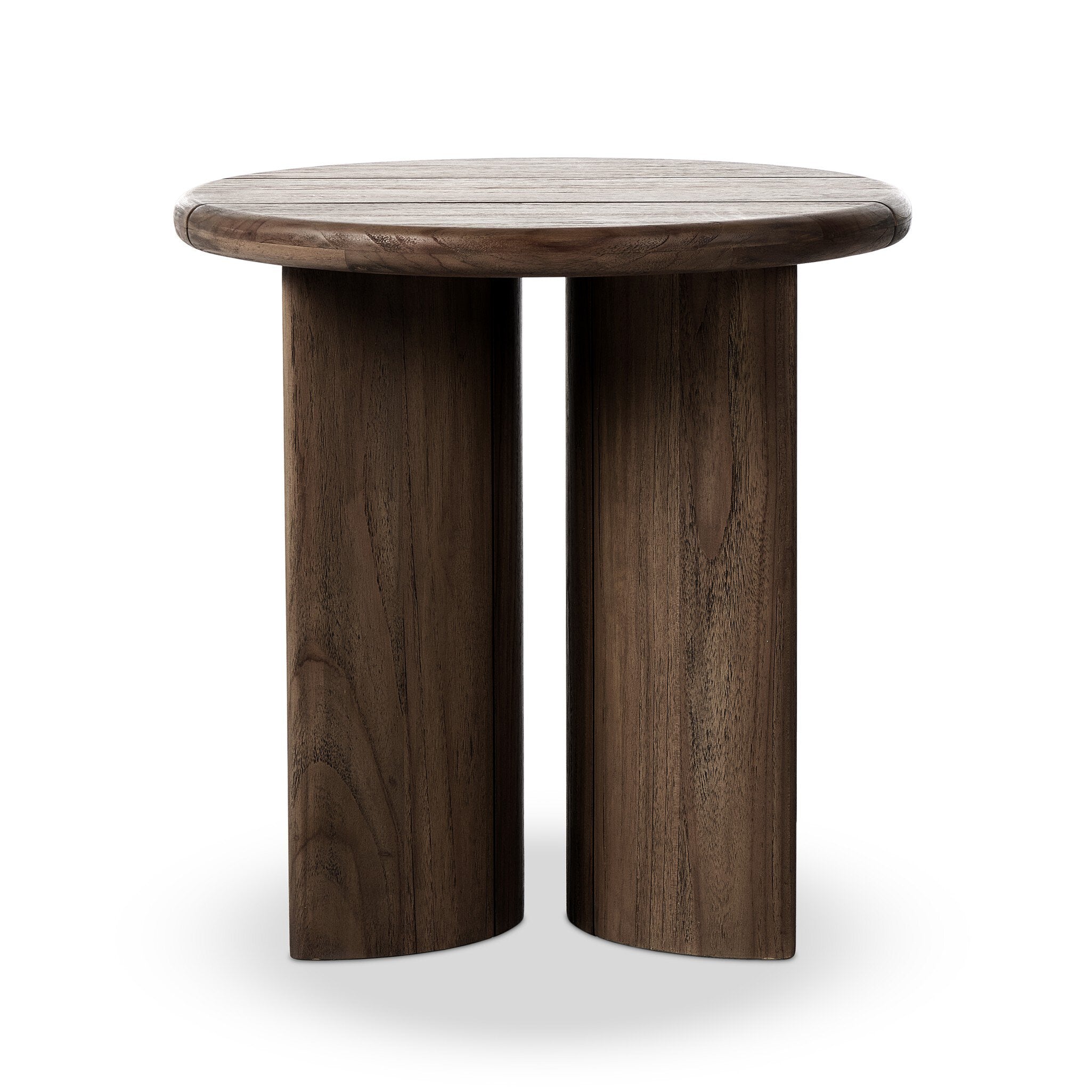 Paden Outdoor End Table in Stained Toasted Brown-FSC