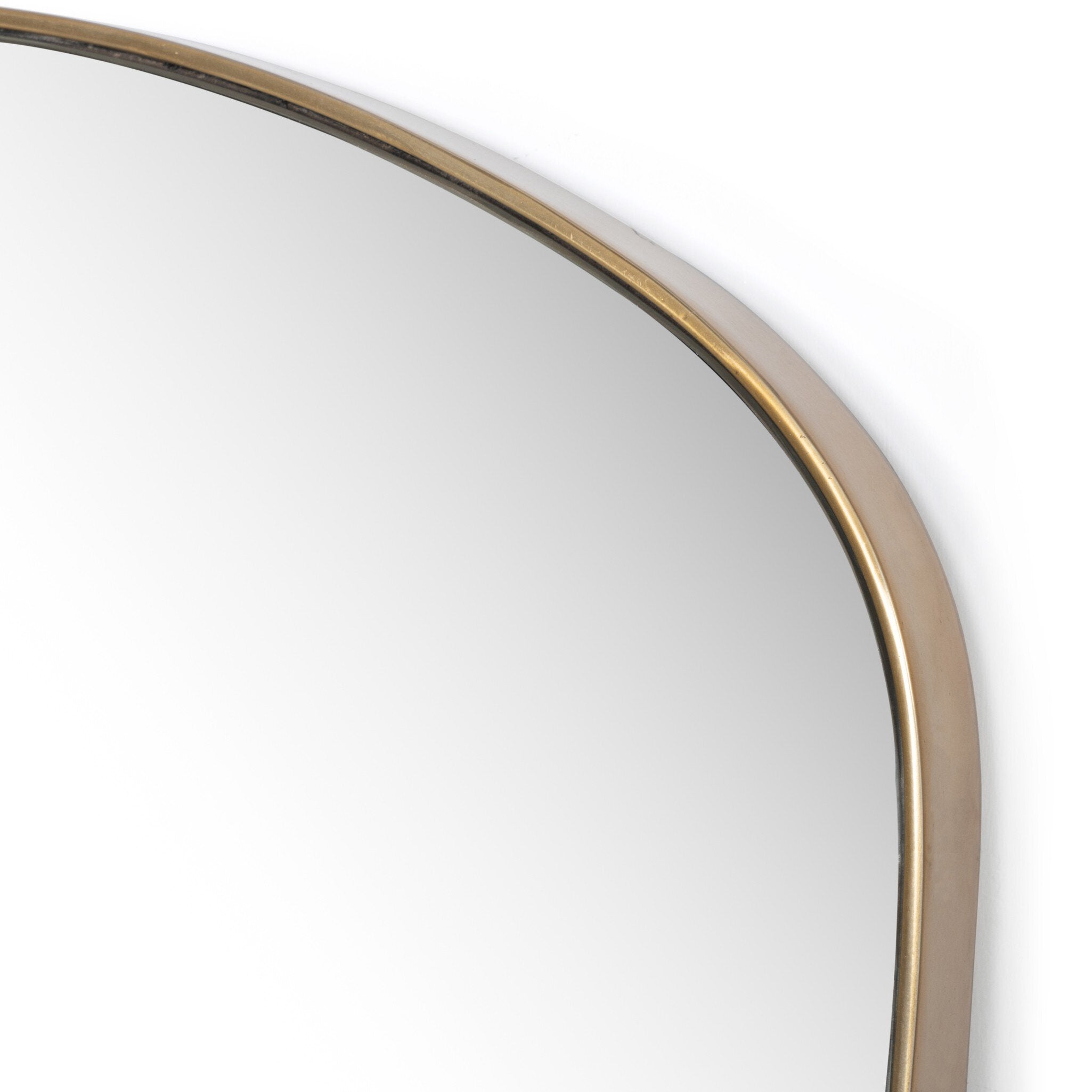 Merona Wall Mirror in Polished Brass