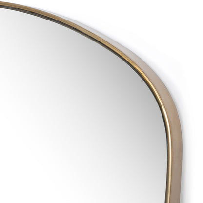 Merona Wall Mirror in Polished Brass