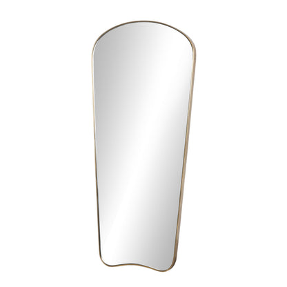 Merona Wall Mirror in Polished Brass