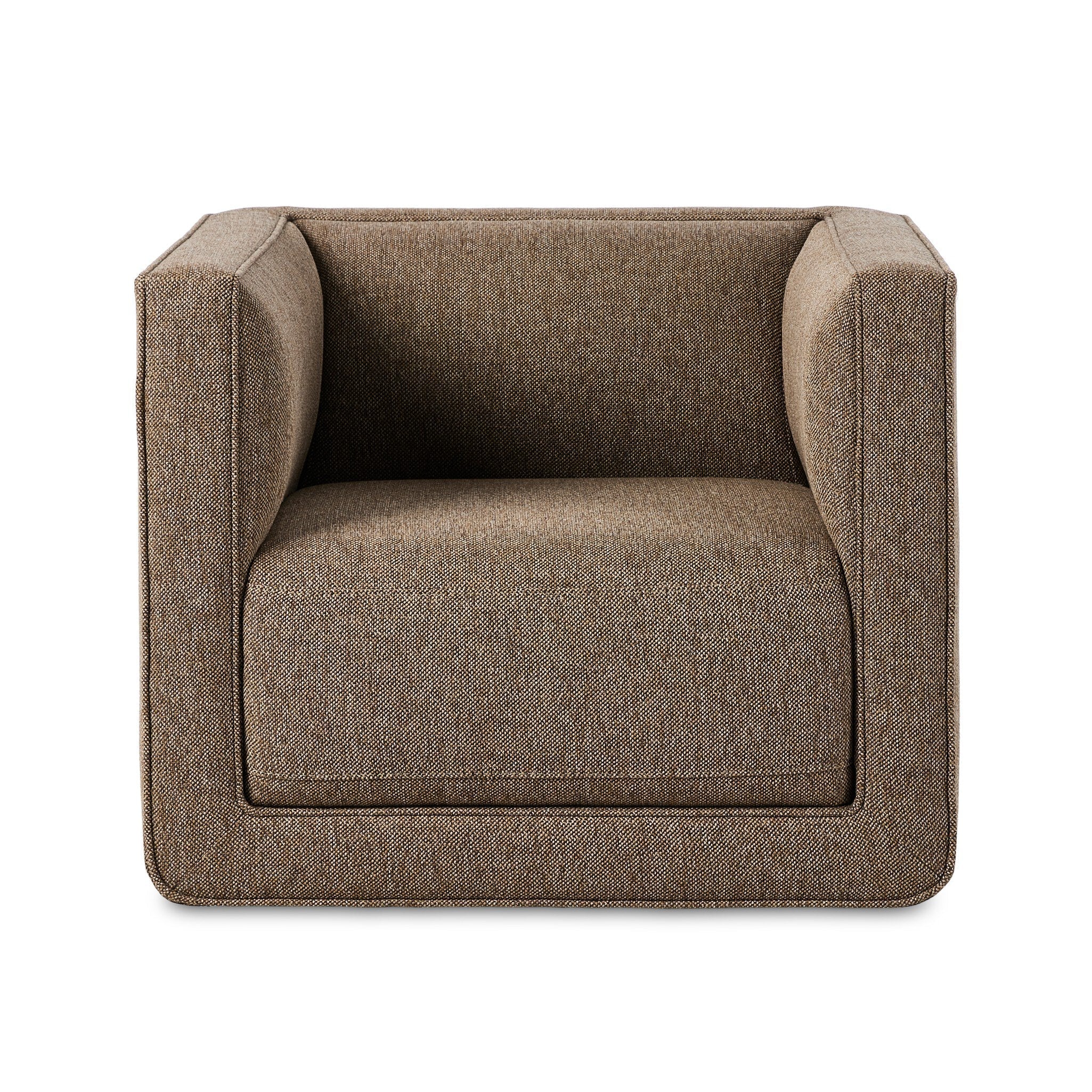 Phillip Swivel Chair in Delta Tweed
