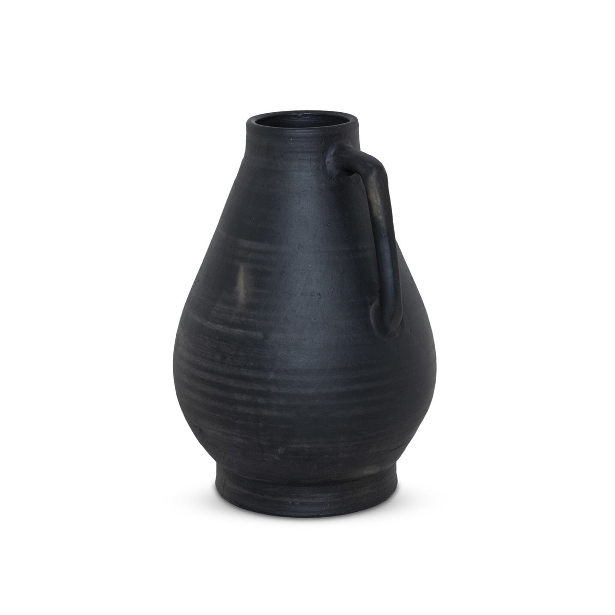 Sesto Vessel in Aged Black Terracotta