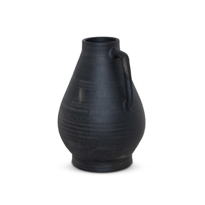 Sesto Vessel in Aged Black Terracotta