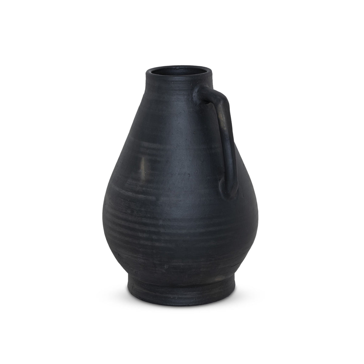 Sesto Vessel in Aged Black Terracotta