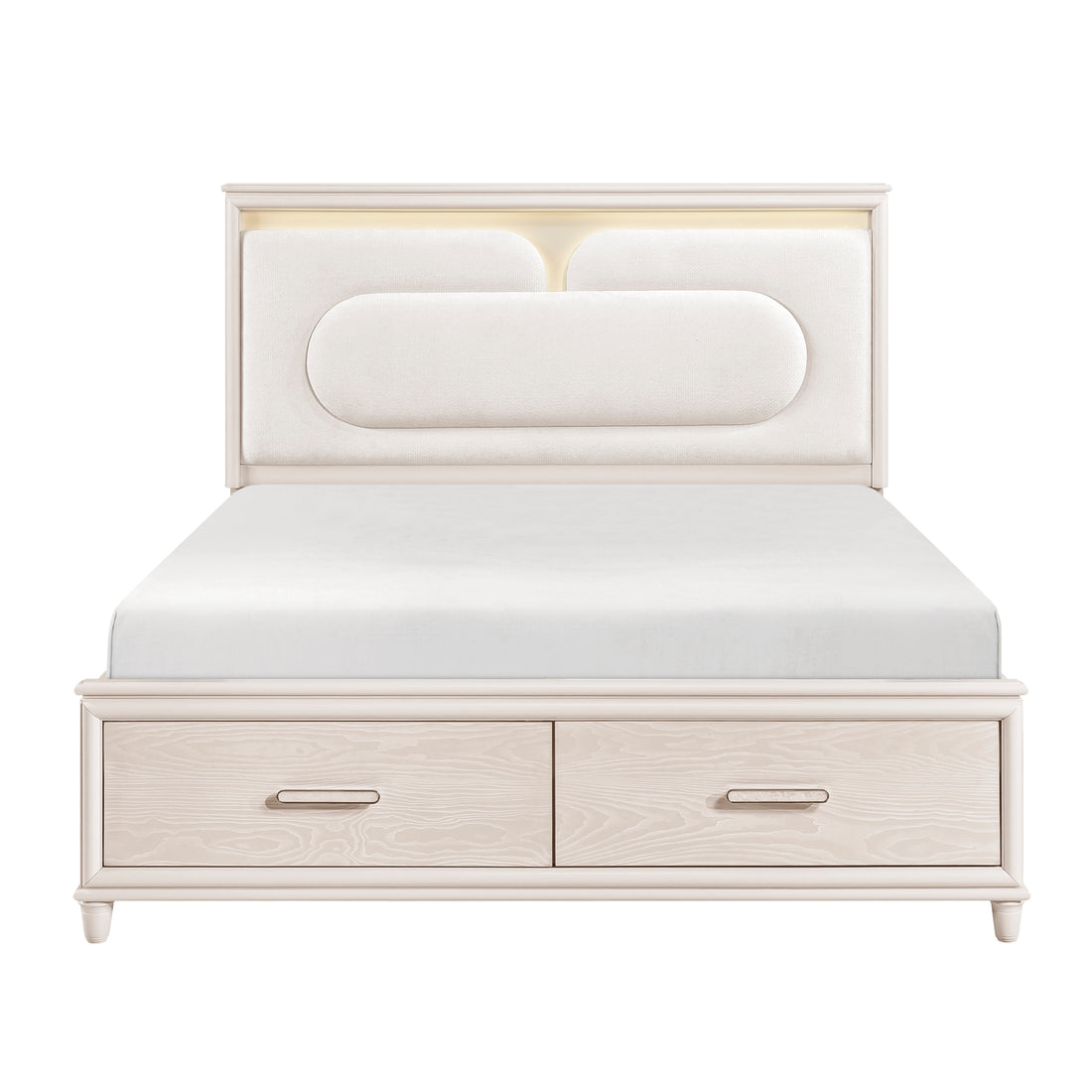 2451-1* (4) Queen Platform Bed with Footboard Storage - 2451-1*