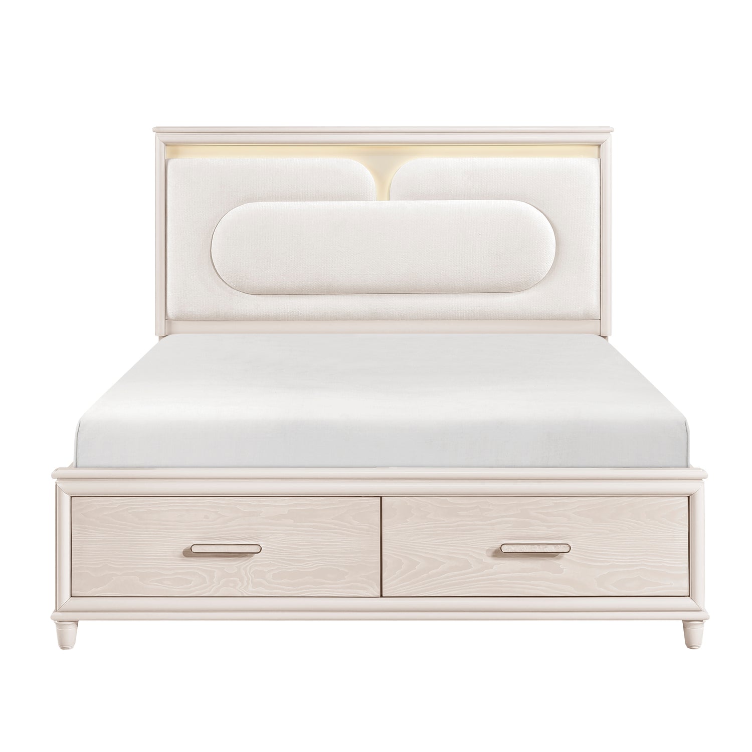 2451-1* (4) Queen Platform Bed with Footboard Storage - 2451-1*
